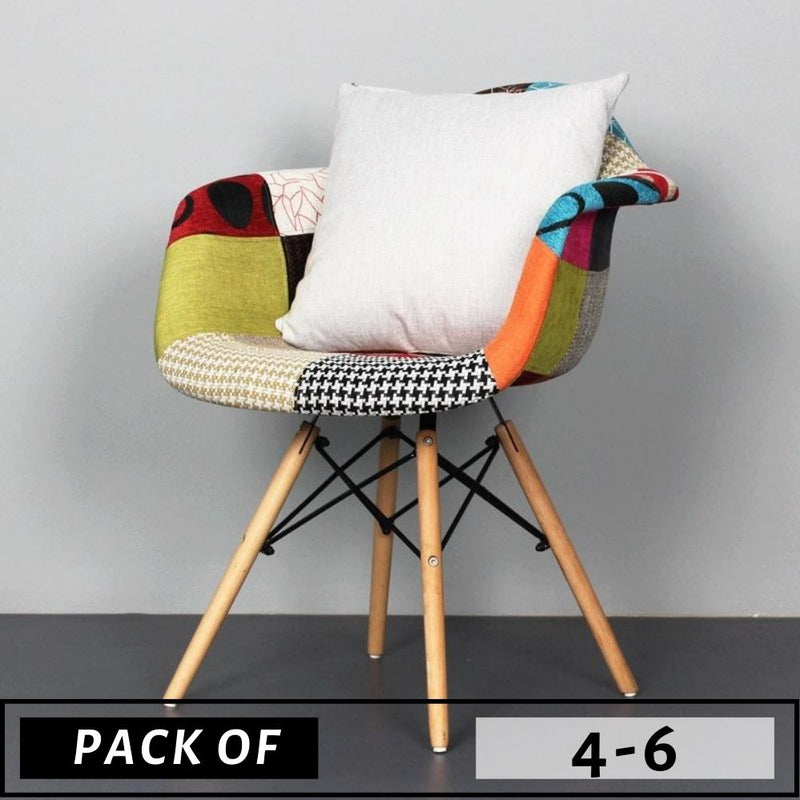 PACK OF 4/6 DAW PATCHWORK ARMCHAIRS