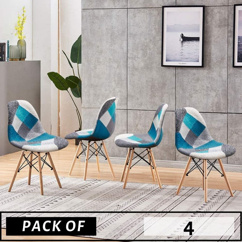 PACK OF 4/6 DSW PATCHWORK CHAIRS