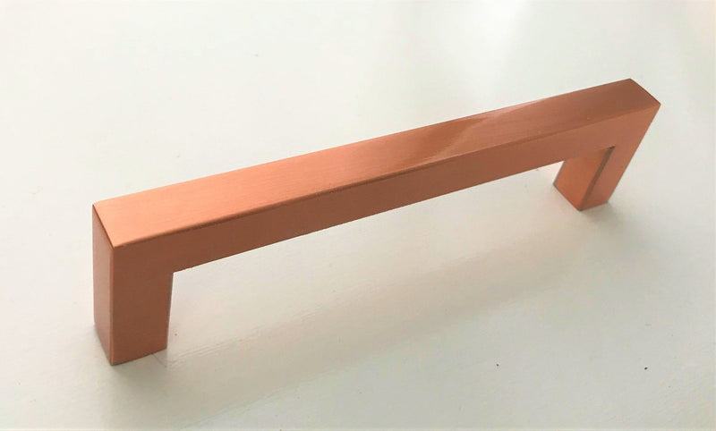 Copper Square Bar Pull Cabinet Handle - Sizes 4" to 24" - (1/2" Thickness) (SALE DISCOUNT 20% OFF IN ALL OUR PRODUCTS)