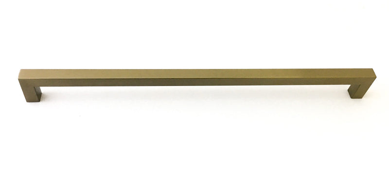 Gold Champagne Square Bar Pull Cabinet Handle - Sizes 4" to 24" (1/2" Thickness)