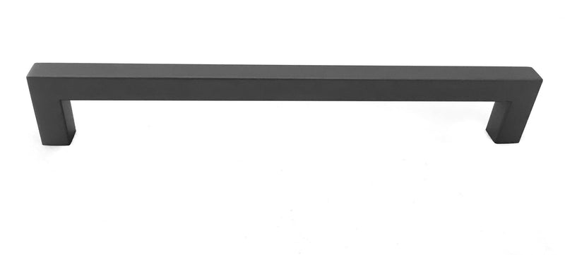 Pewter Square Bar Pull Cabinet Handle Sizes 4" to 24"  (1/2" Thickness)