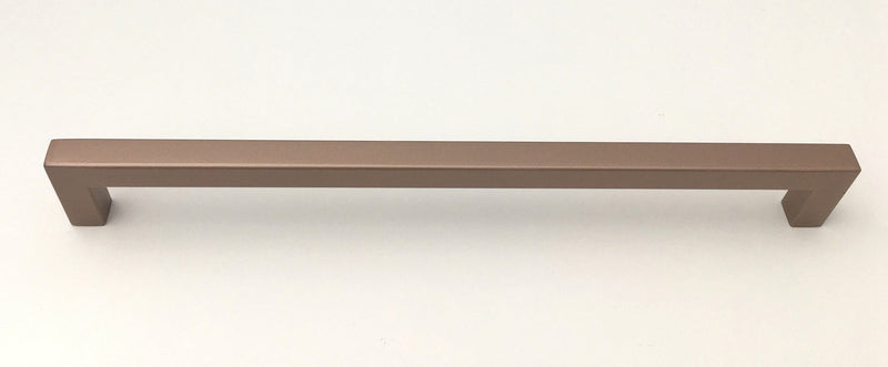 Rose Gold Square Bar Pull Cabinet Handle - Sizes 4" to 24" - (1/2" Thickness)