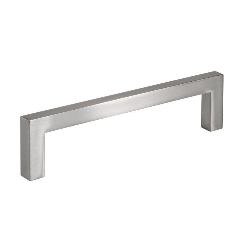 Brushed Nickel Zinc Square Bar Pull Cabinet Handle - Sizes 5" to 12.5" - (3/8" Thickness) (SALE DISCOUNT 20% OFF IN ALL OUR PRODUCTS)