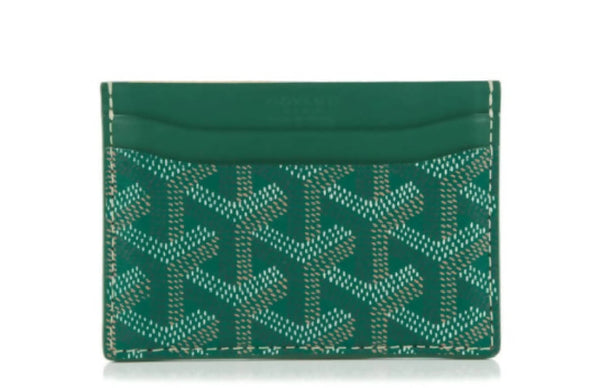 Goyard Saint Sulpice Card Case Goyardine Green