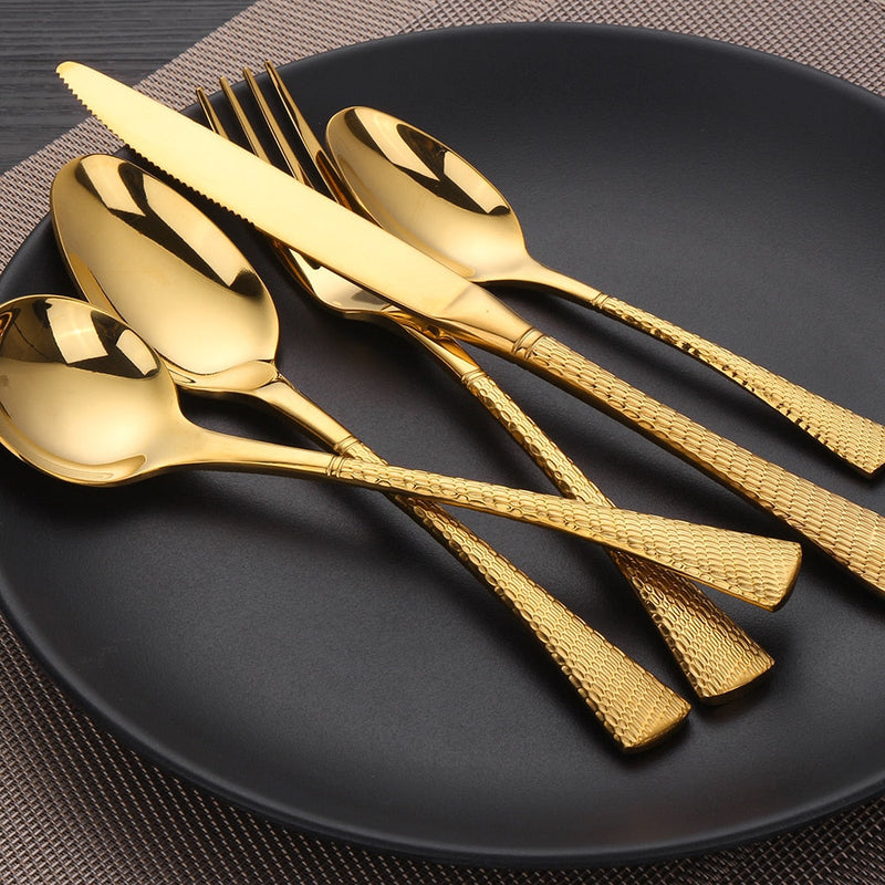 Julica Gold Cutlery Set *Lettering Service Product*