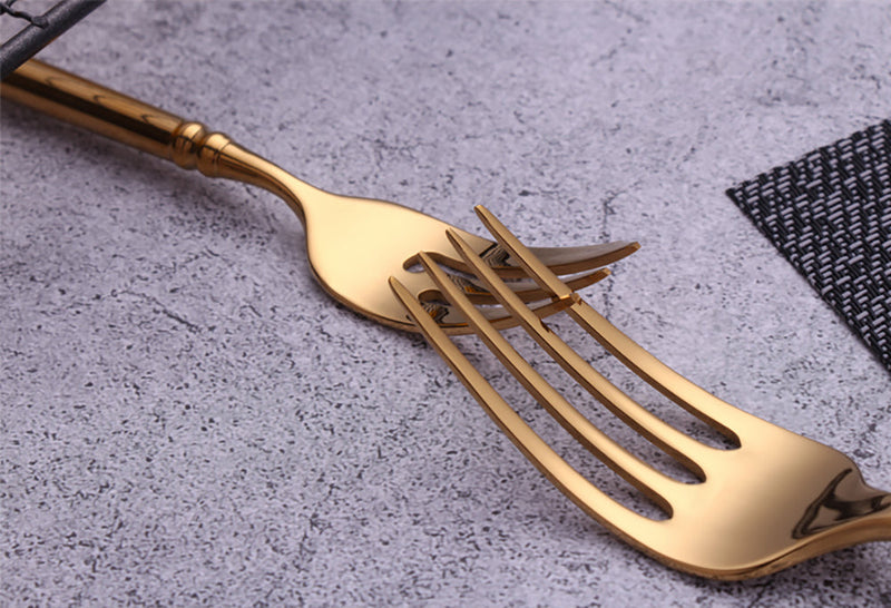 Dollaph Gold Cutlery Set