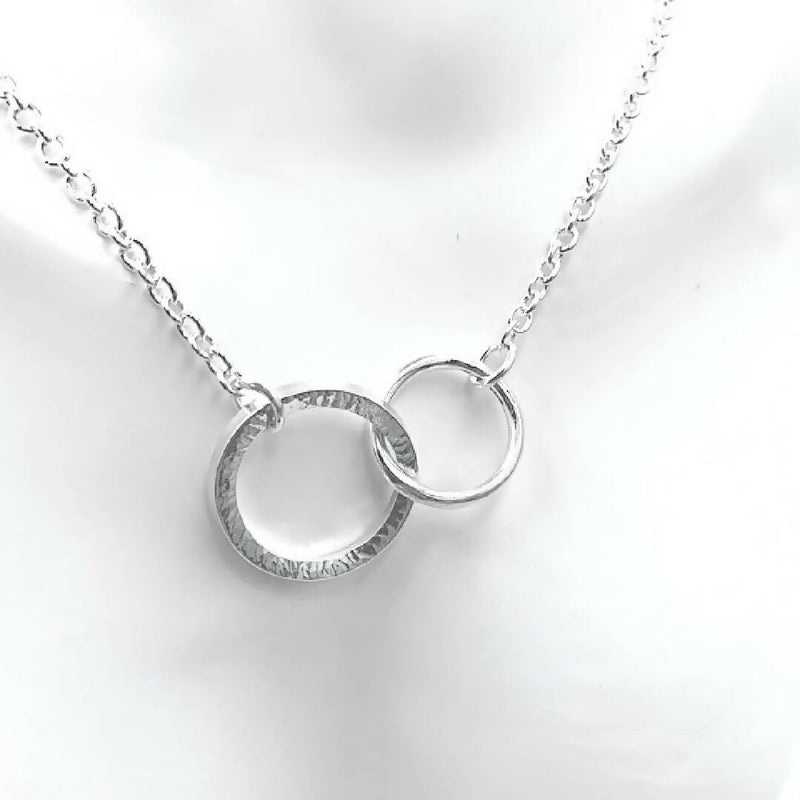 Zoey Silver Circle Necklace
