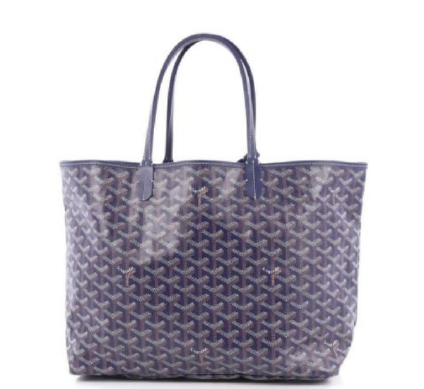 Goyard Saint Louis Tote Goyardine PM Navy Blue