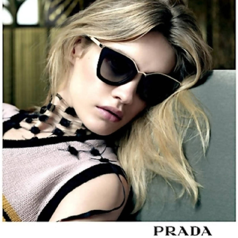 New Rare PRADA CATWALK Evolution Cinema Sunglasses Grey/Transparent PR 53SS-BRU4S1