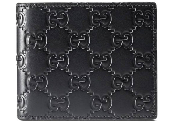Gucci Bifold Wallet Signature Black in Leather