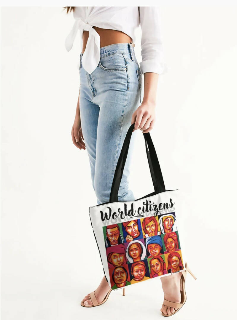 EQUALITY WANTED Canvas Zip Tote