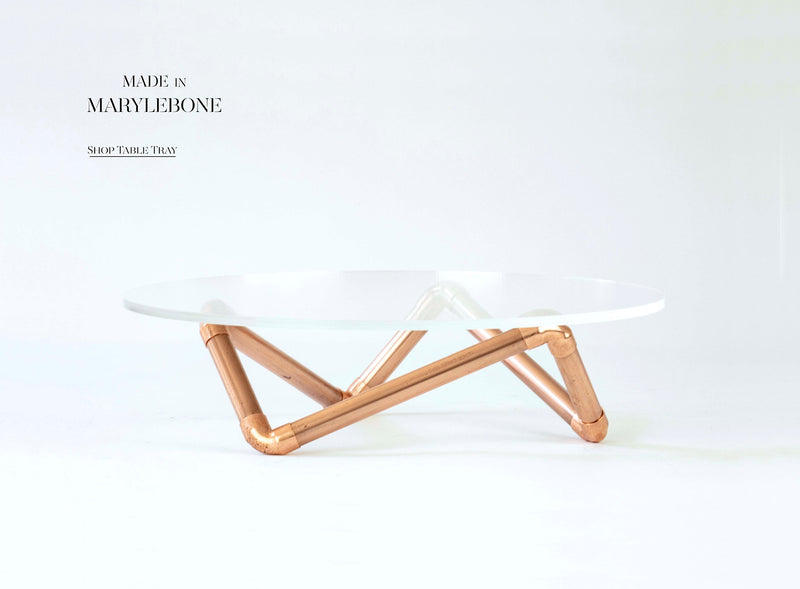 Kate: Handmade Table Tray In Copper
