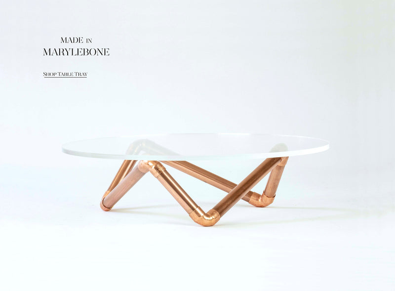 Kate: Handmade Table Tray In Copper