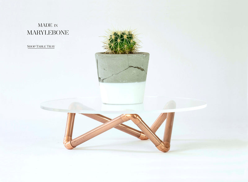 Kate: Handmade Table Tray In Copper