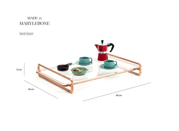 Grace: Handmade Decorative Tray In Copper