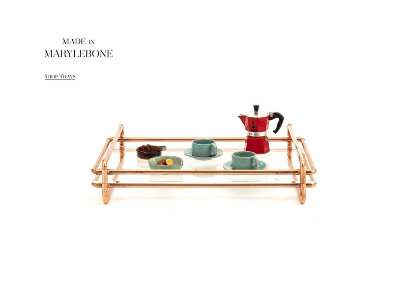 Audrey: Handmade Display Tray In Copper