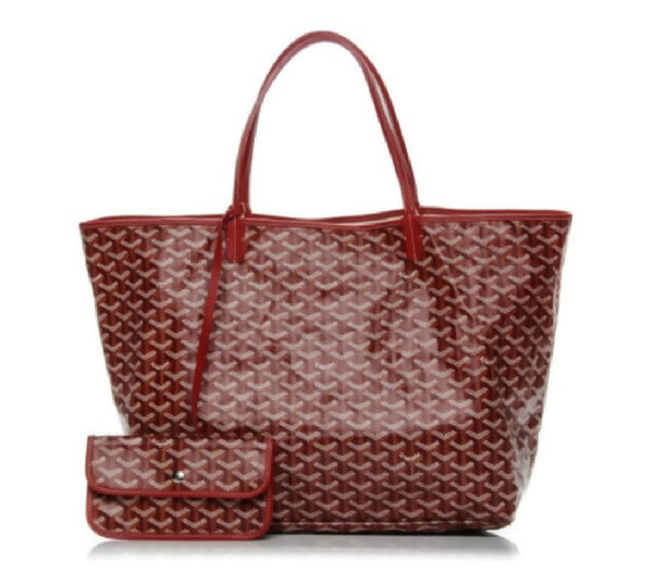 Goyard Saint Louis Tote Goyardine GM Ruby Red