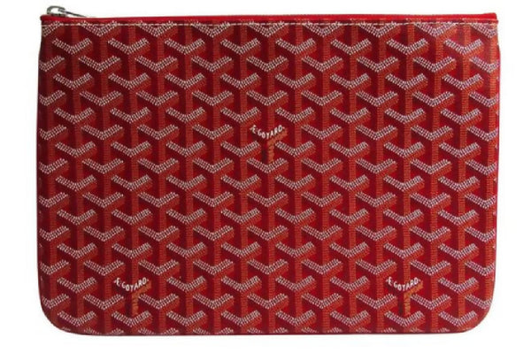 Goyard Senat Pouch Goyardine MM Red