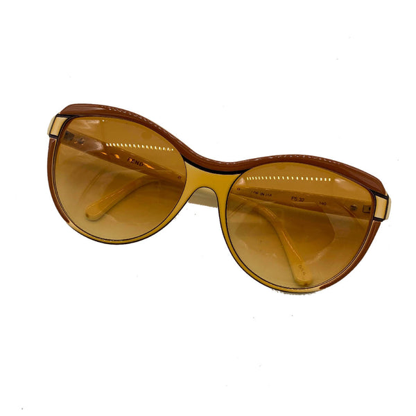 Vintage 80's cat eye retro frame sunglasses by Fendi