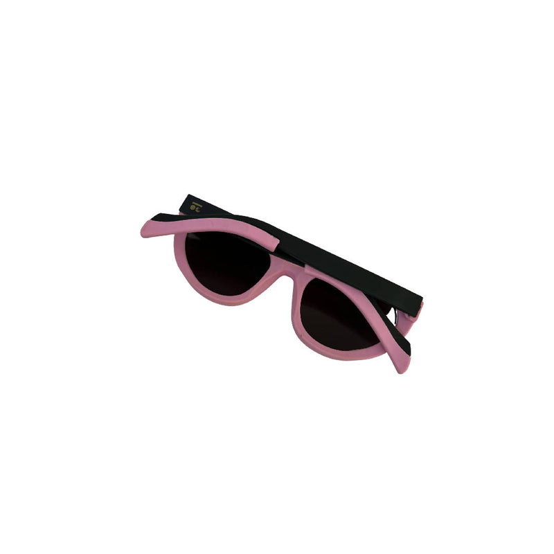 Vintage Pink Uniquebrow Sunglasses Mirrored