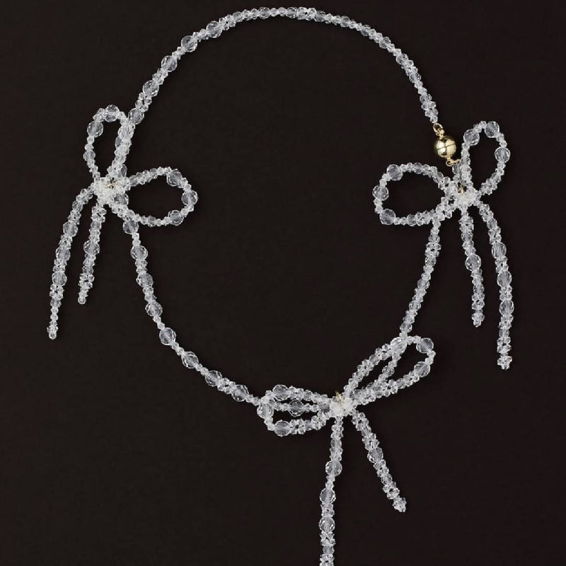 Rare Simone Rocha x H&M. Short necklace threaded by hand with glass stones.