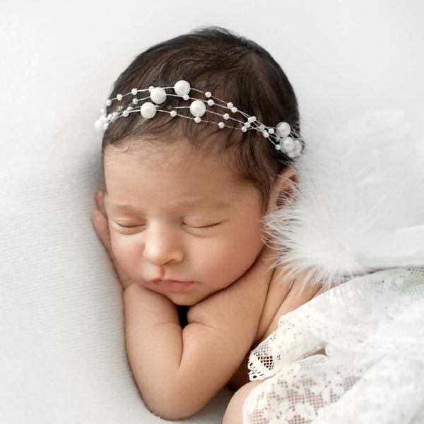Baby Girl Pearls Headband