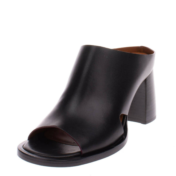 JOSEPH Leather Mule Heel Cut Out Made in Italy