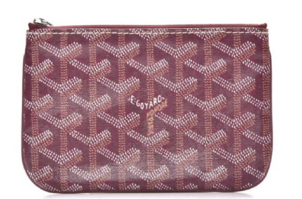 Goyard Senat Pouch Goyardine Mini Burgundy