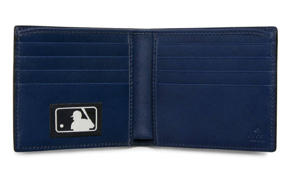Gucci Wallet NY Yankees Patch Royal Blue in Leather