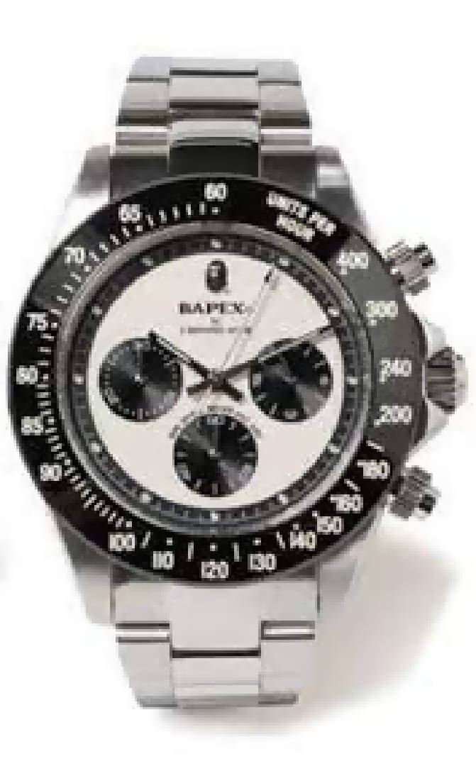 BAPE Type 3 Bapex Watch Silver