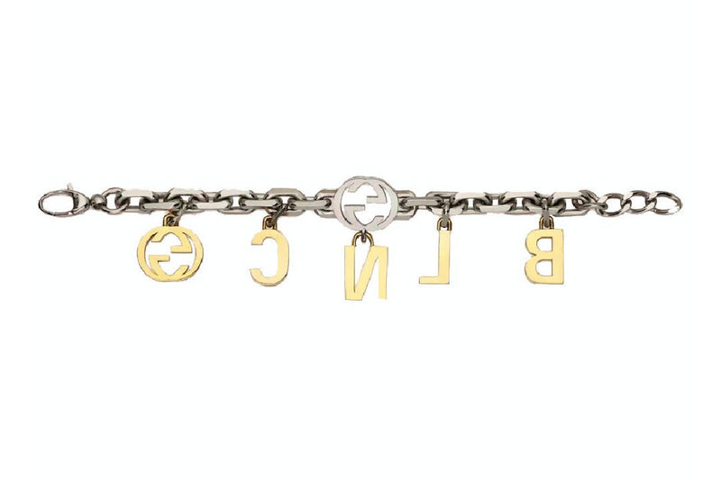 Gucci x Balenciaga The Hacker Project Charm Bracelet With Crystals