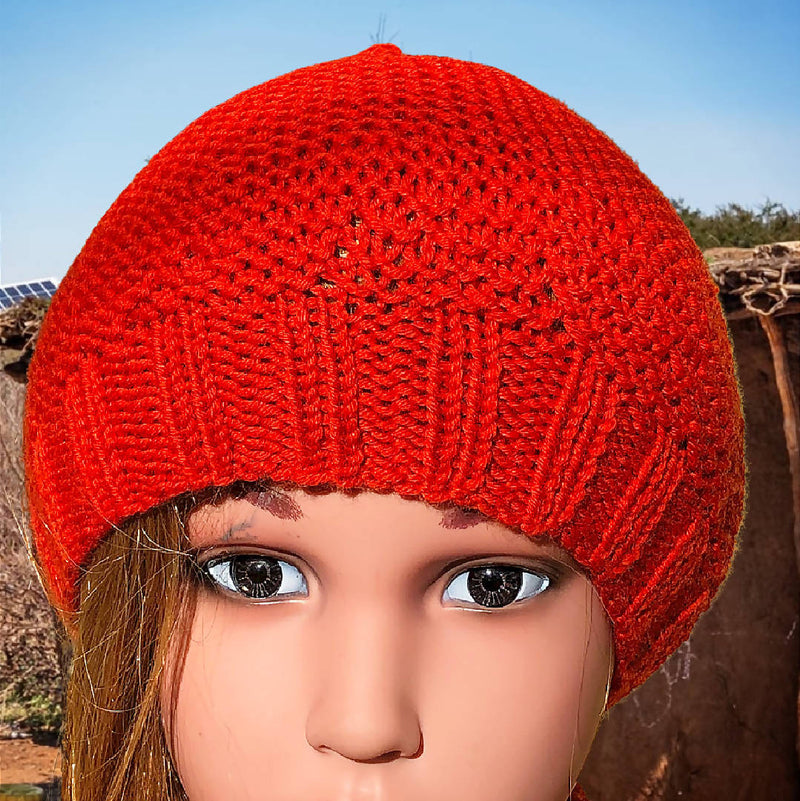 Knitted Beret & Snood for Kids