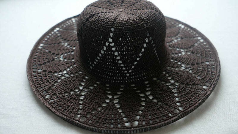 Light brown linen hat, custom crochet bucket hat, handmade sun bonnet garden hat, cottagecore hat, summer wide brim floppy hat for women,
