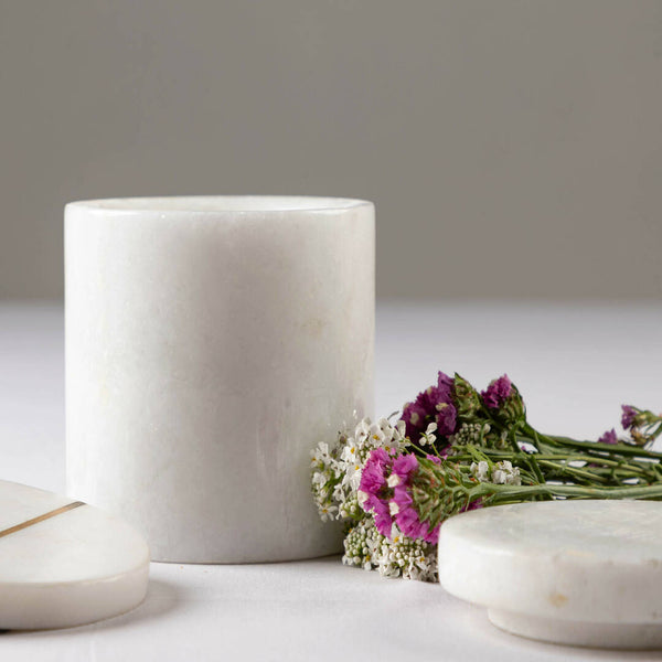 Pristine Armor Marble Candle Holder