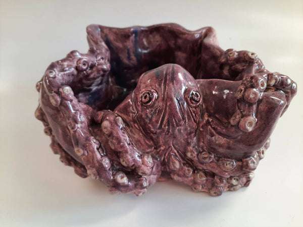 Hand Made Ceramic Octopus Bowl