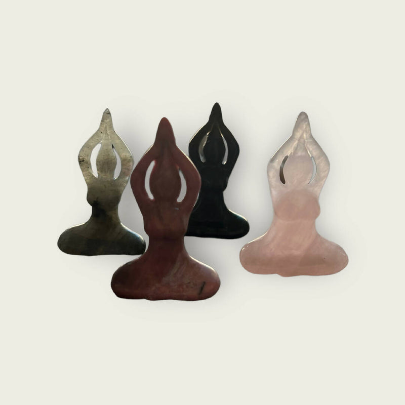 Yoga Pose Crystal Carving