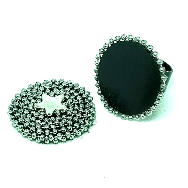 Round Magnet CLAP Silver Star