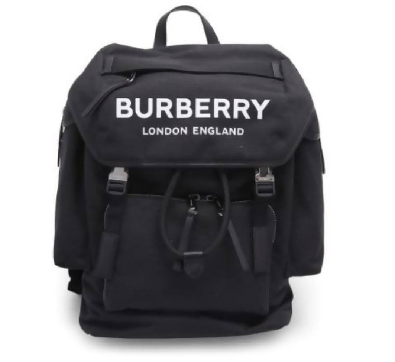 Burberry Ranger Canvas Backpack Black in Canvas with Silver-tone