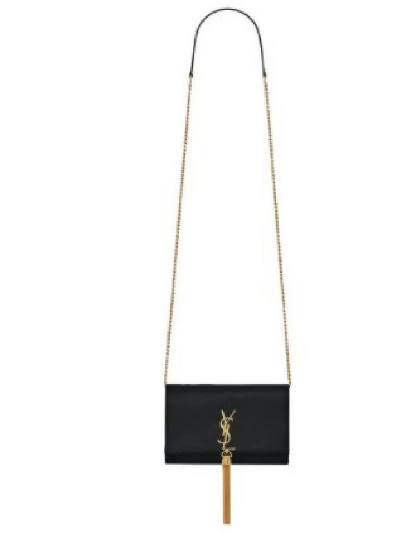Saint Laurent Kate Tassel Chain Bag Black