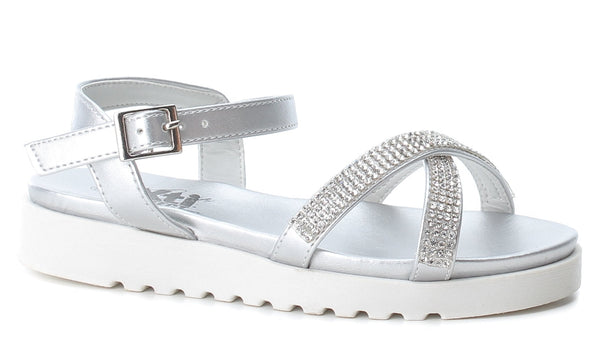 Xti Sandals with Crossover Front Strap