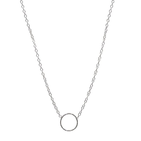 Circle Necklace Sterling Silver