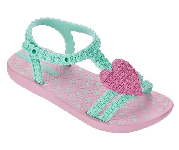 Girls My First Ipanema Sandals in Aqua and Pink