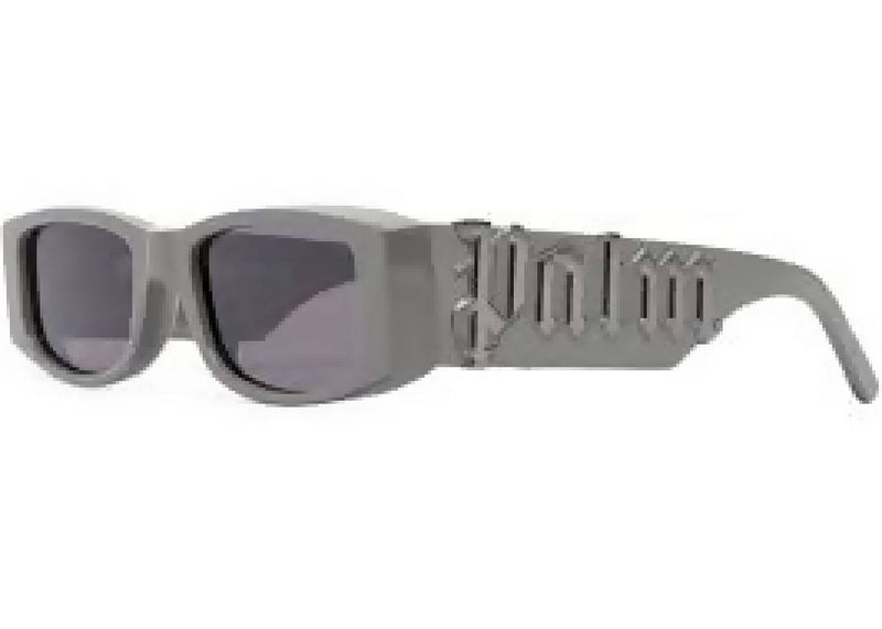 Palm Angels PA01 Rectangle Frame Sunglasses Military Green/Dark Grey