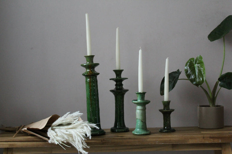TAMEGROUTE 2 set candle holder green