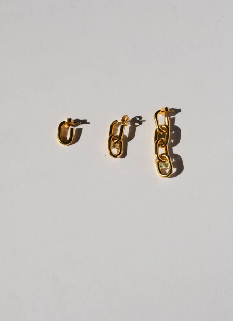Gia Stud - 18k Gold Plated Stud Earrings