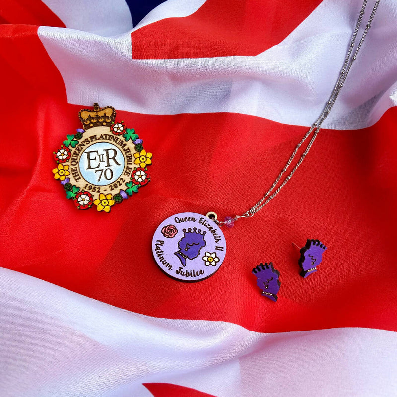 Queen Elizabeth II Platinum Jubilee Earrings
