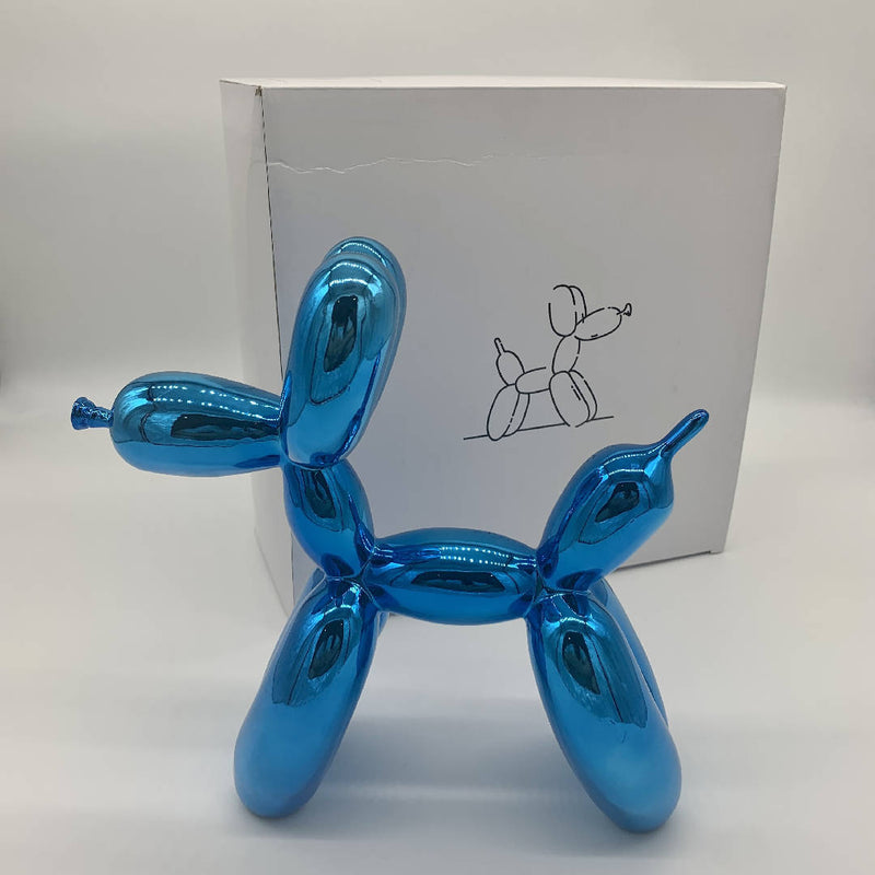 Blue Balloon Dog Sculpture By Editions Studio with COA