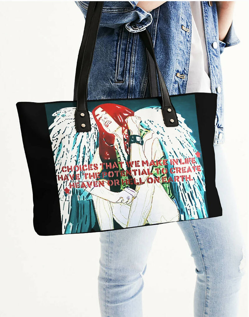 "The light wanted" Stylish Tote