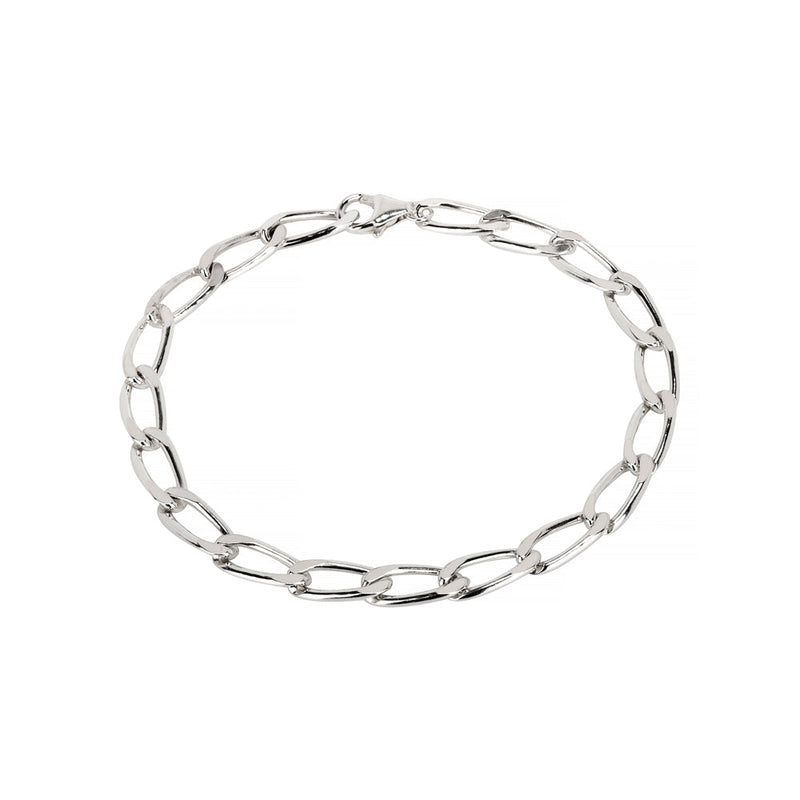 Curb Chain Bracelet Sterling Silver