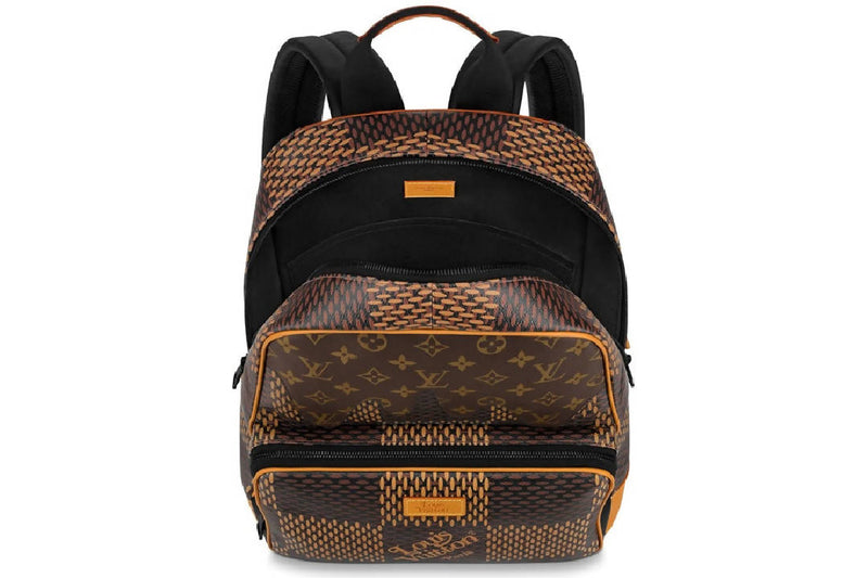 Louis Vuitton x Nigo Double Phone Pouch Damier Ebene Giant Brown in Coated  Canvas with Black-tone - US